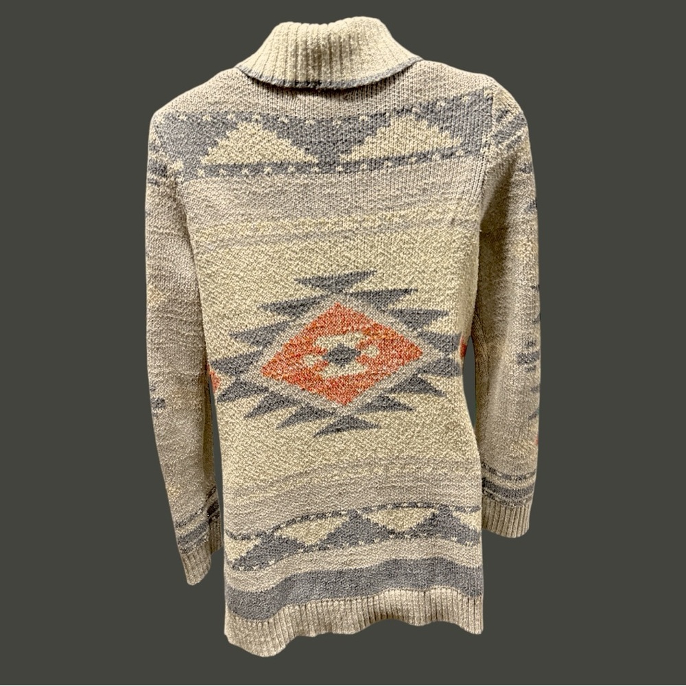 Aztec Patterned Cardigan Sweater - image 2